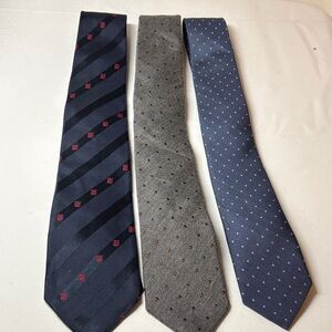 Allen Young, Bespoke, Louis Quatorze Lot Silk and Cotton Narrow Ties